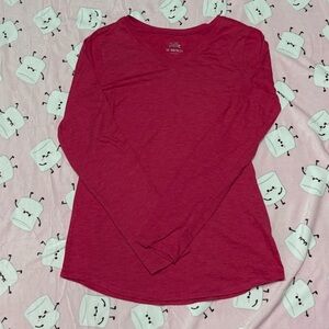 Girls Justice Hot Pink Long Sleeve Shirt